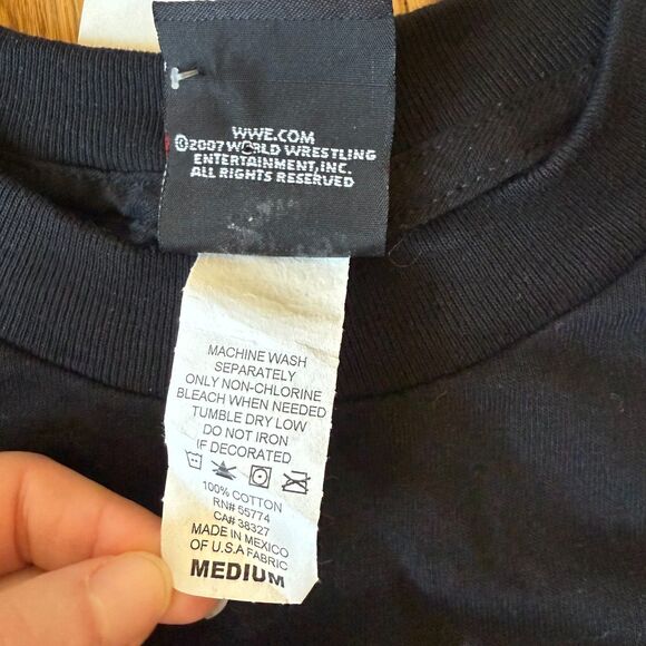 VINTAGE WWE WRESTLING 90S THE UNDERTAKER GRAPHIC PROMO T-SHIRT NWT MEDIUM - Picture 3 of 7